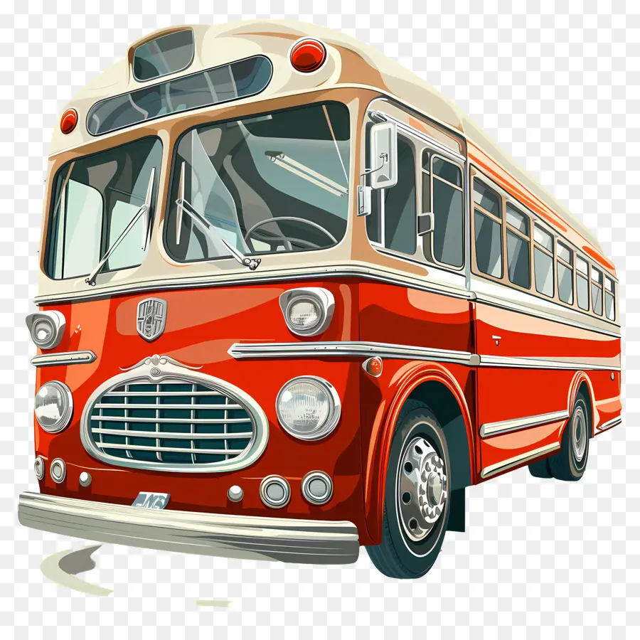 Autobús，Autobús Rojo PNG