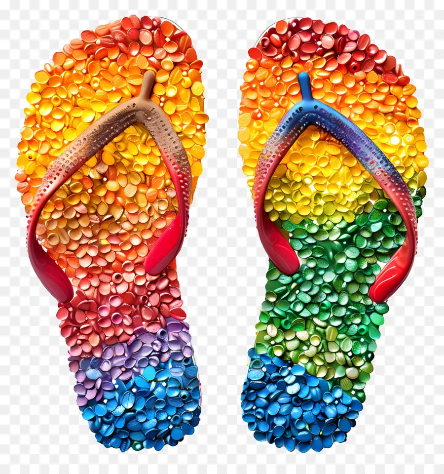 Chanclas，Chanclas Coloridas PNG