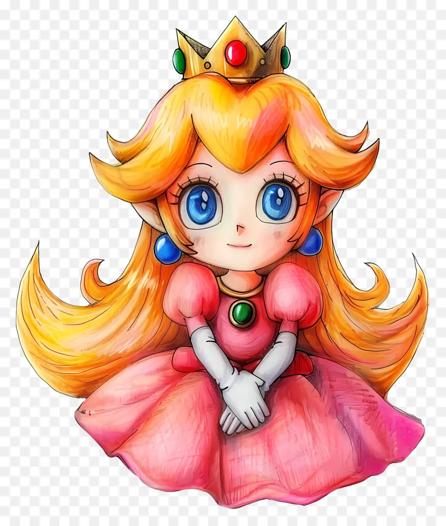 La Princesa Peach，Super Mario Bros PNG