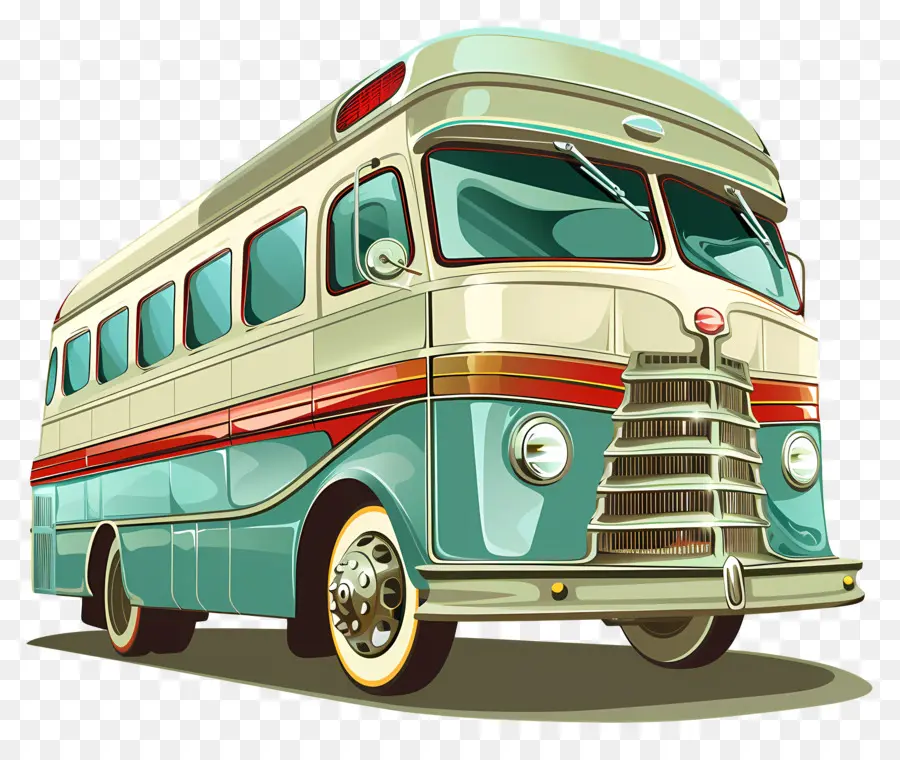 Coche，Autobús Escolar Vintage PNG