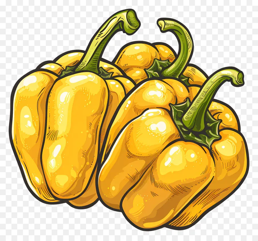 Pimientos Amarillos，Planta PNG