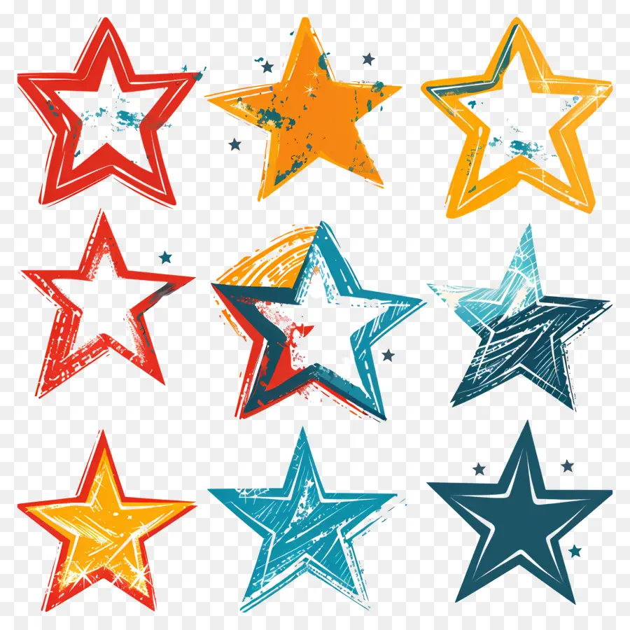 Estrellas，Handdrawn PNG