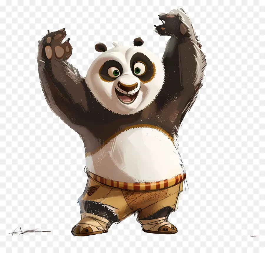 Kung Fu Panda，Panda De Dibujos Animados PNG