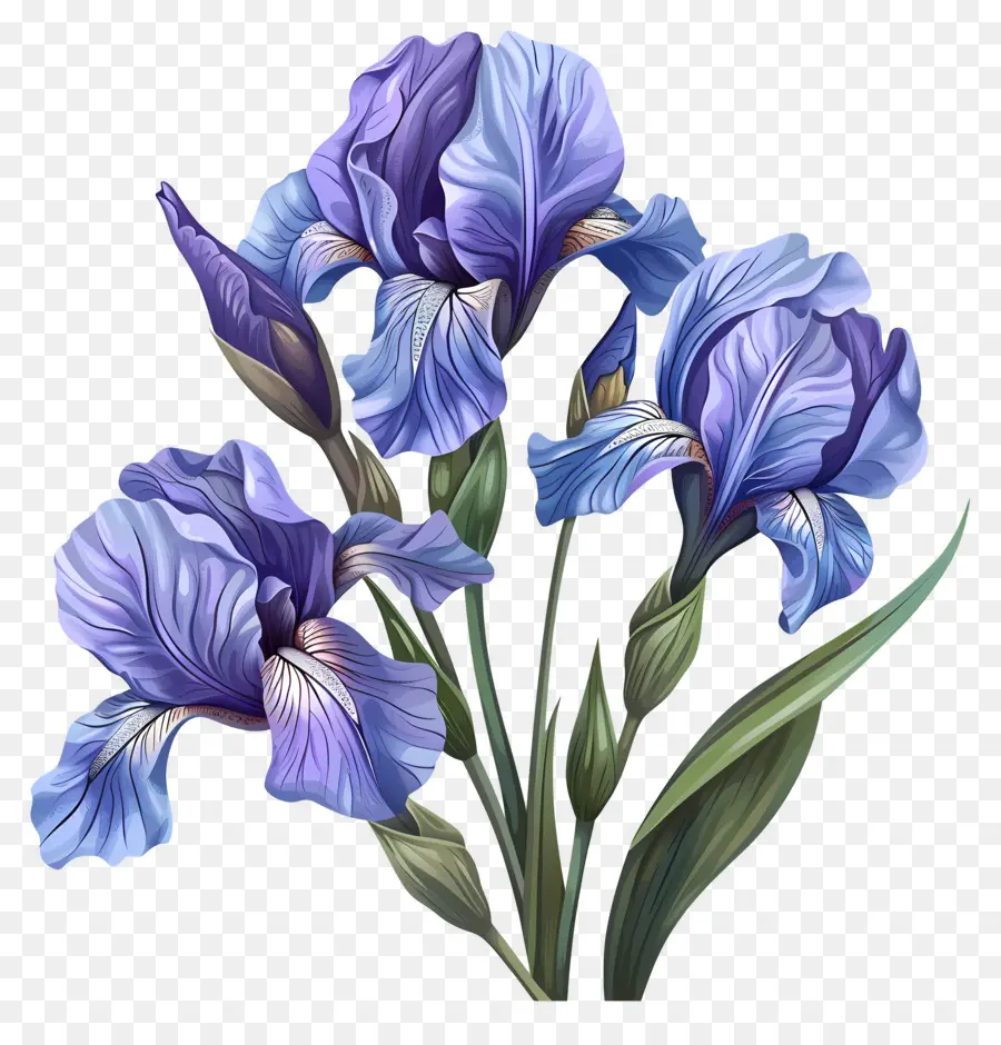 Iris，Flores De Iris Azul PNG