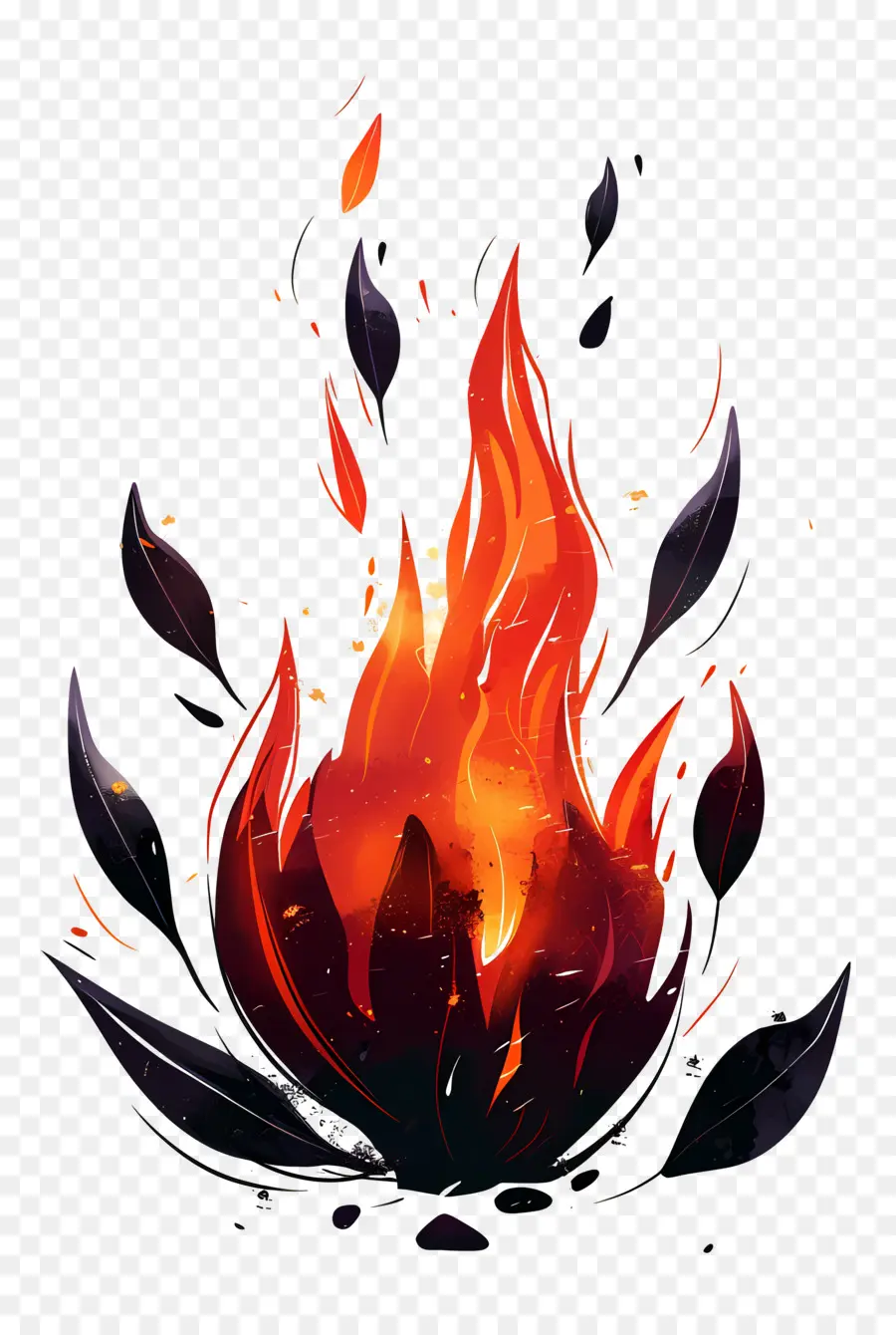 Fuego，Flor Ardiente PNG