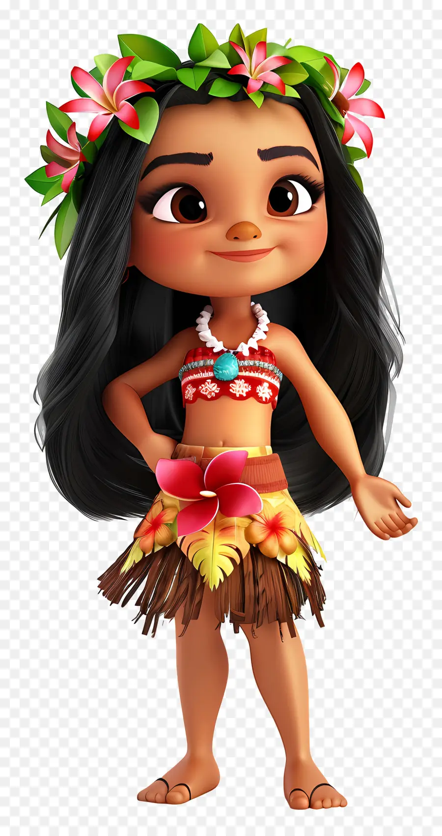 Dibujos Animados De La Chica Hawaii，Moana PNG