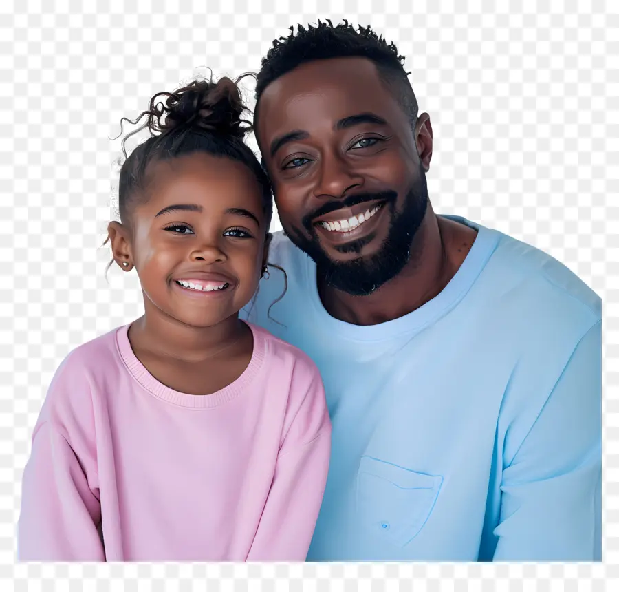 Padre E Hija，Sonriente PNG