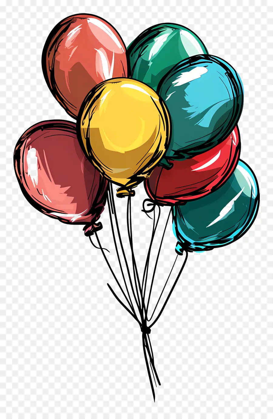 Globos，Ramo PNG