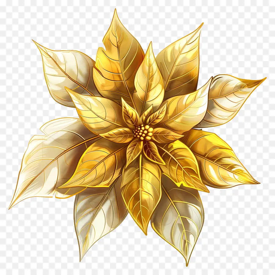 La Flor De Pascua，De Oro De La Flor PNG