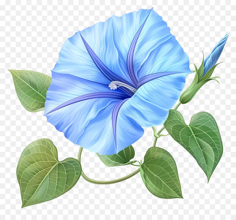 Flor De La Gloria De Mañana，Flor Azul PNG