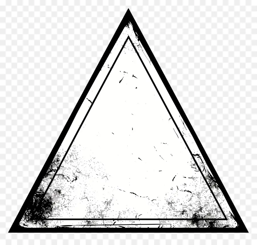Triángulo Negro，Triángulo Blanco PNG