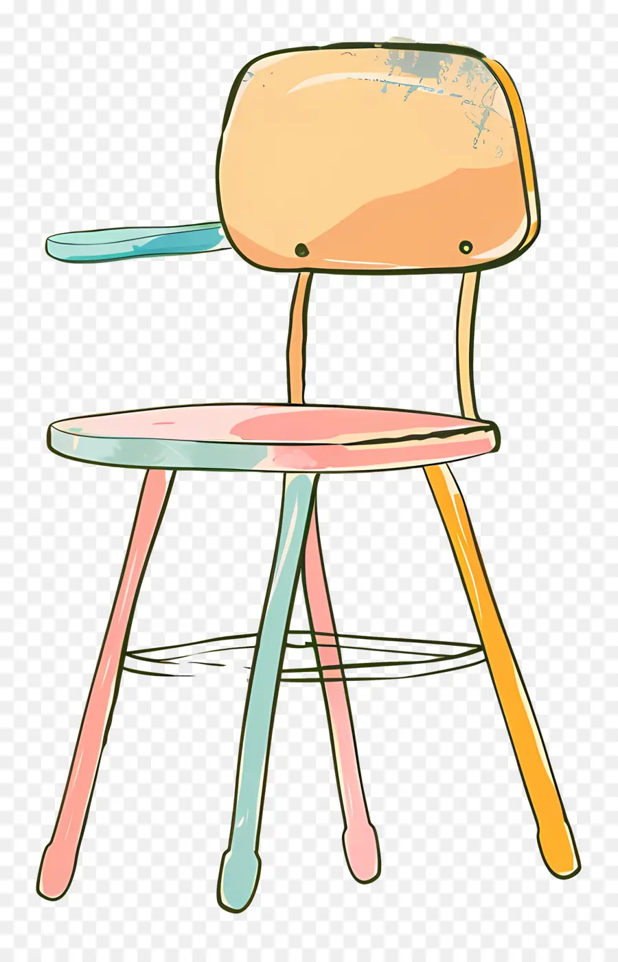 Silla Colorida，Asiento PNG