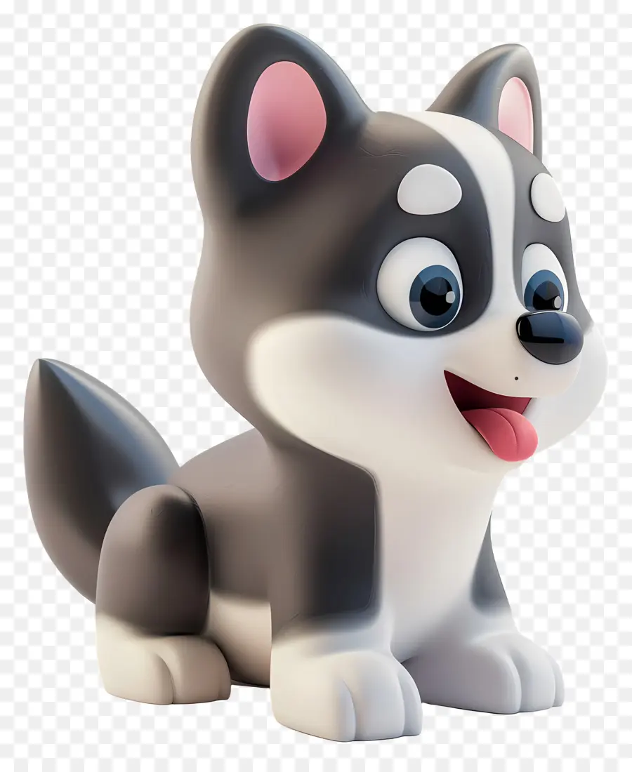 Husky Cachorro，Perro De Dibujos Animados PNG