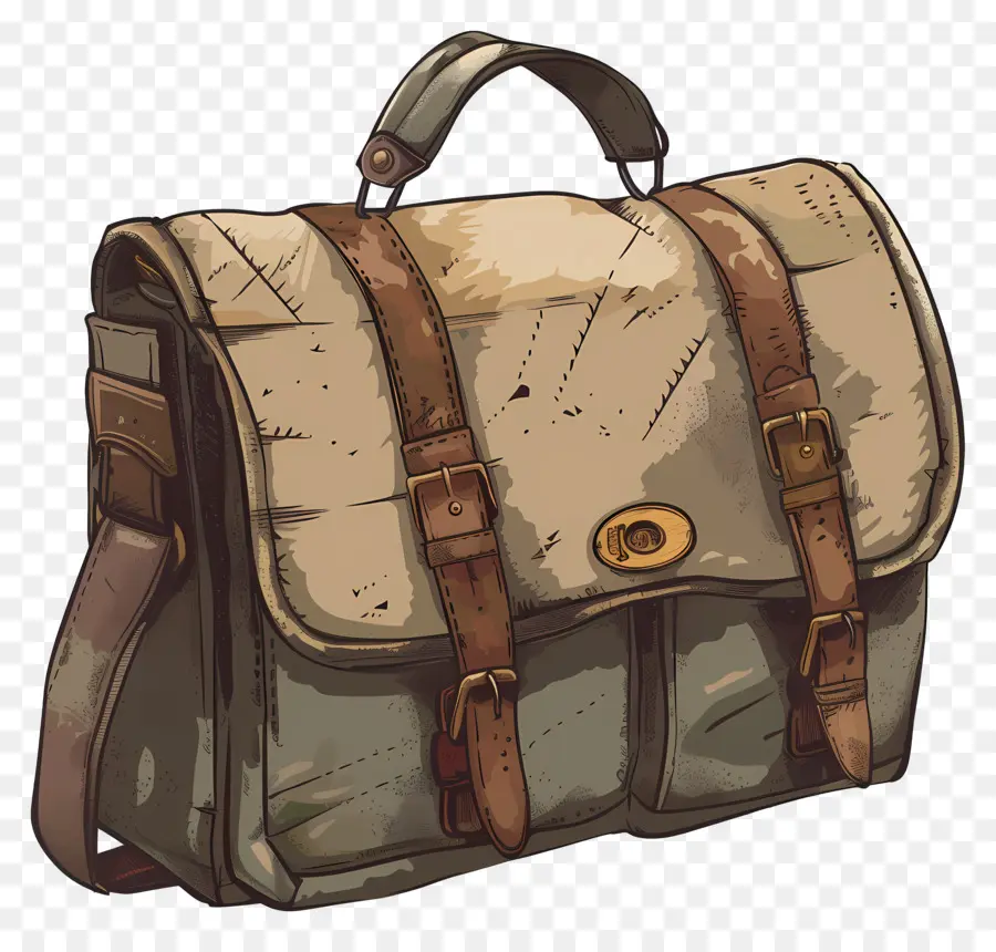 Bolsa，Bolso De Cuero Vintage PNG