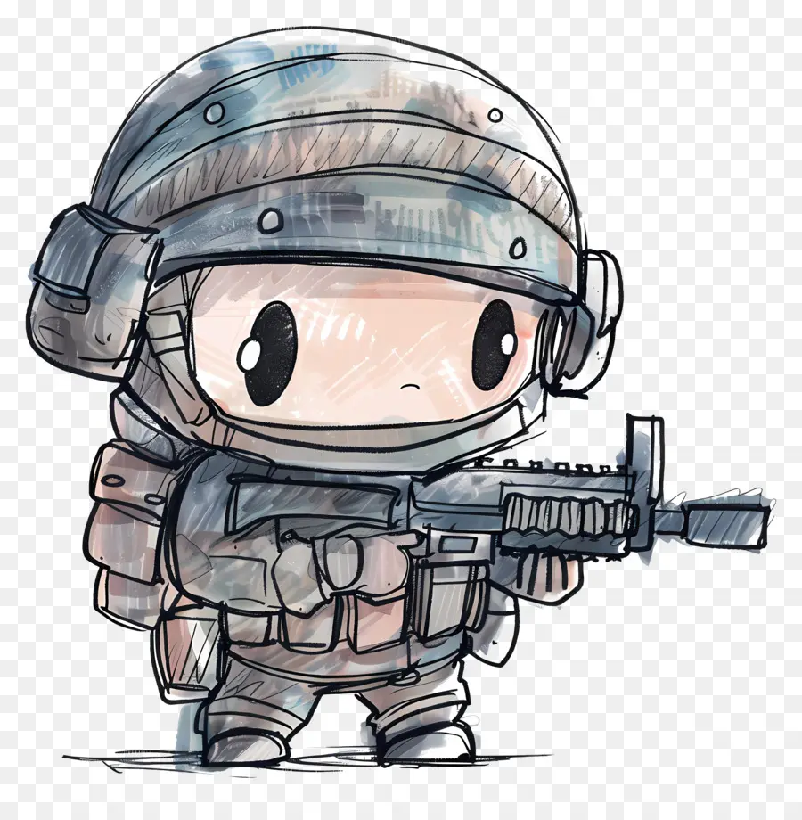 Soldado，Soldado De Dibujos Animados PNG