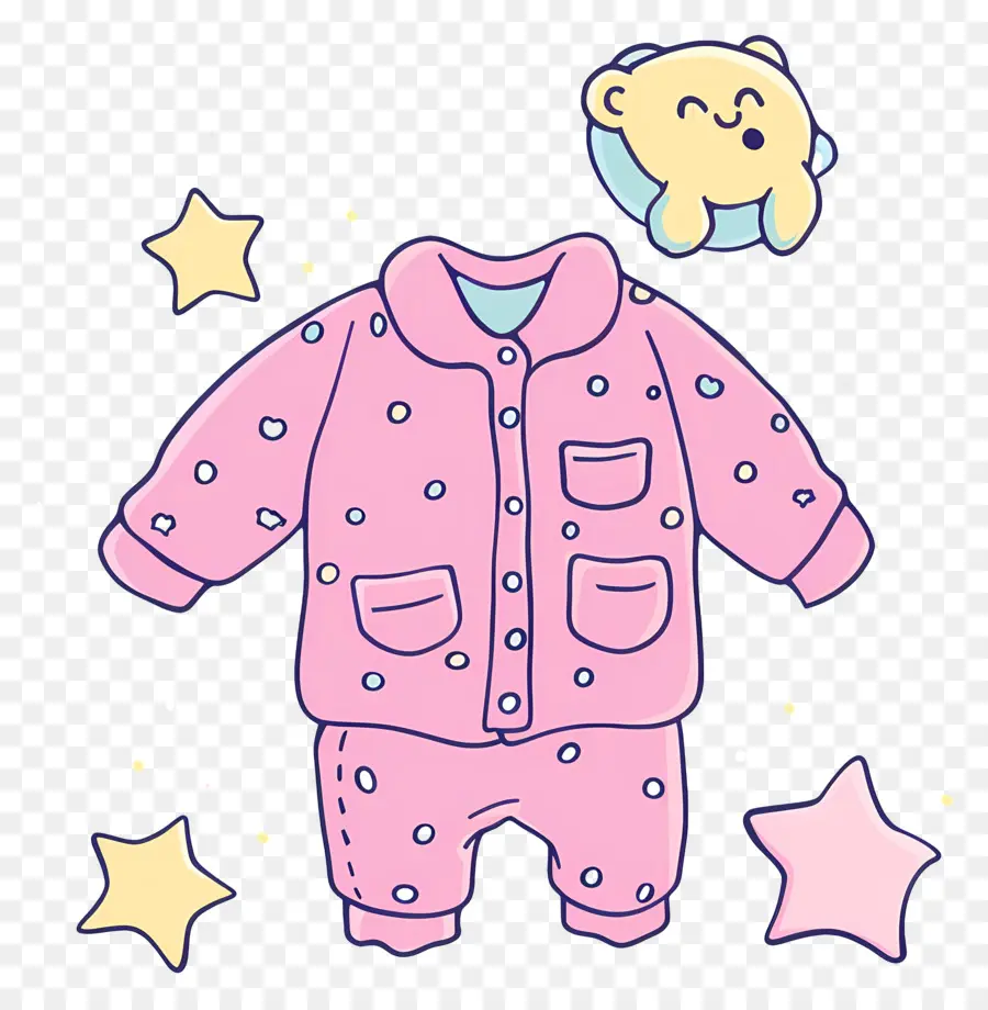 Pijama，Atuendo Rosa PNG