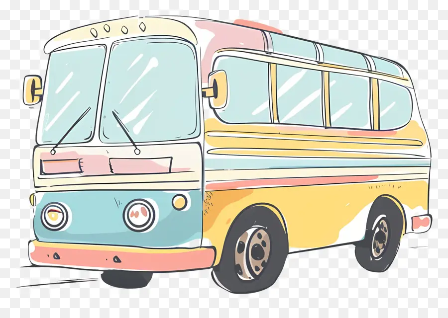 Autobús，Vintage Autobús PNG