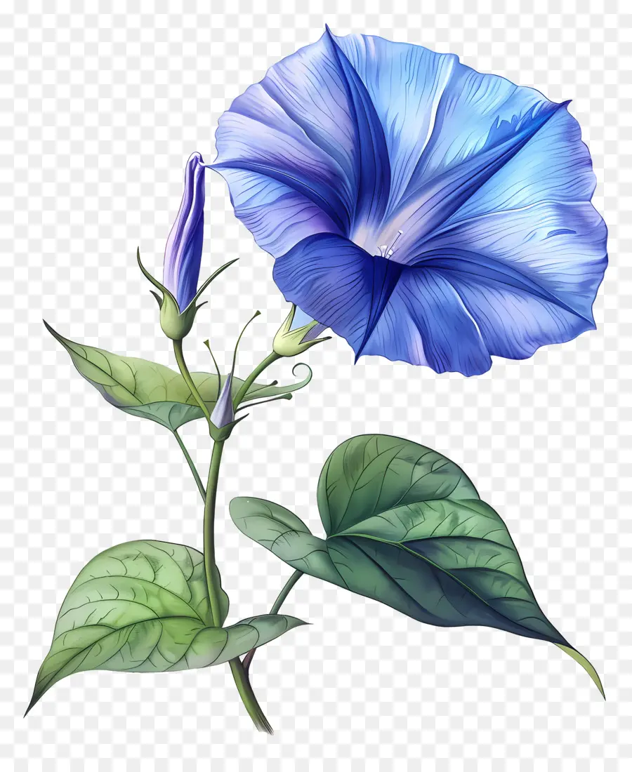 Flor De La Gloria De Mañana，Gloria De La Mañana Azul PNG