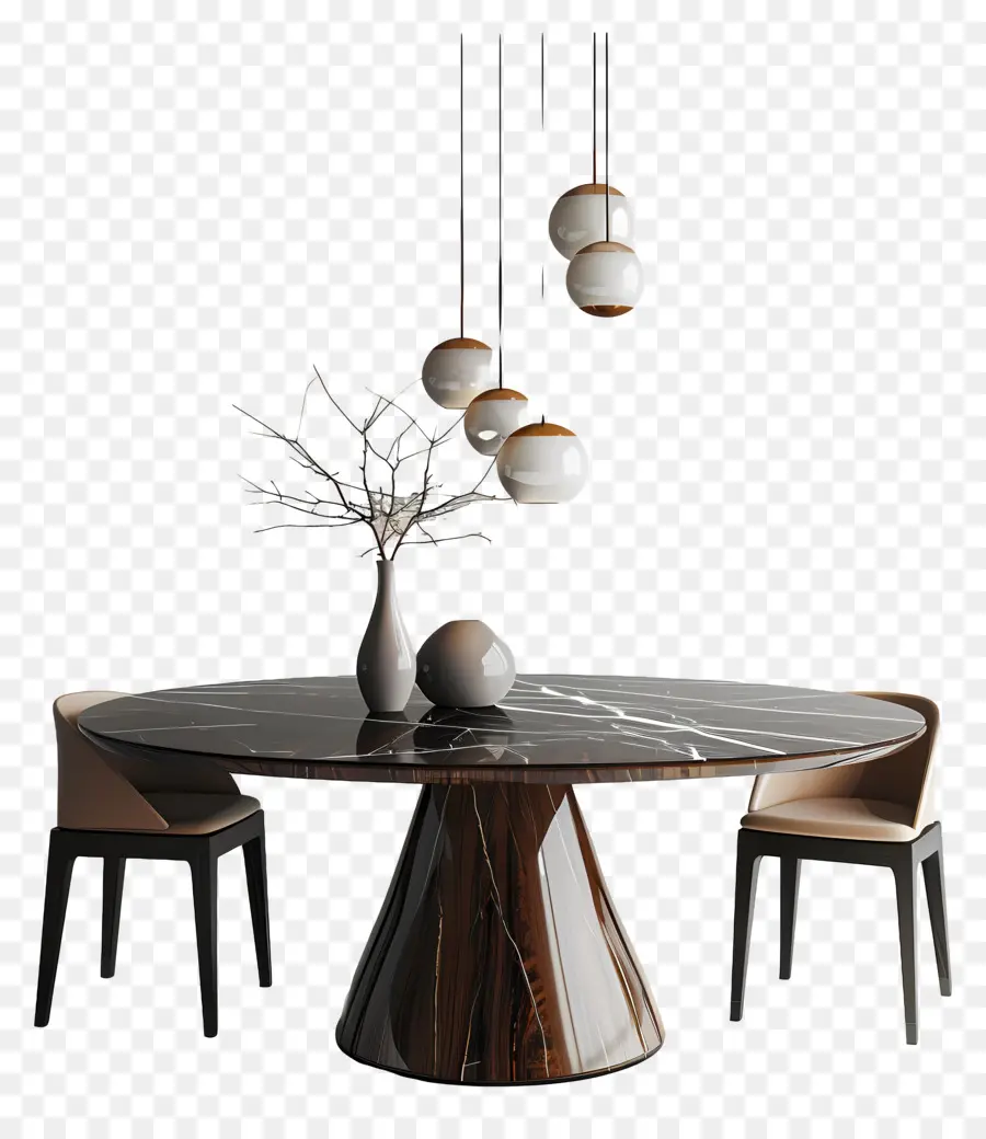 Mesa De Comedor Moderna，Sillas PNG