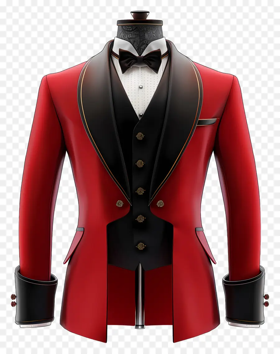 Ropa Formal，Traje Rojo PNG