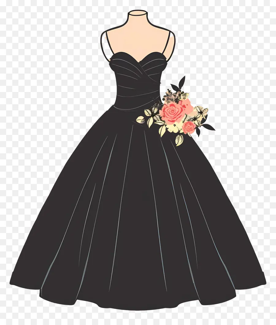 Vestido De Novia Negro，Vestido Negro PNG