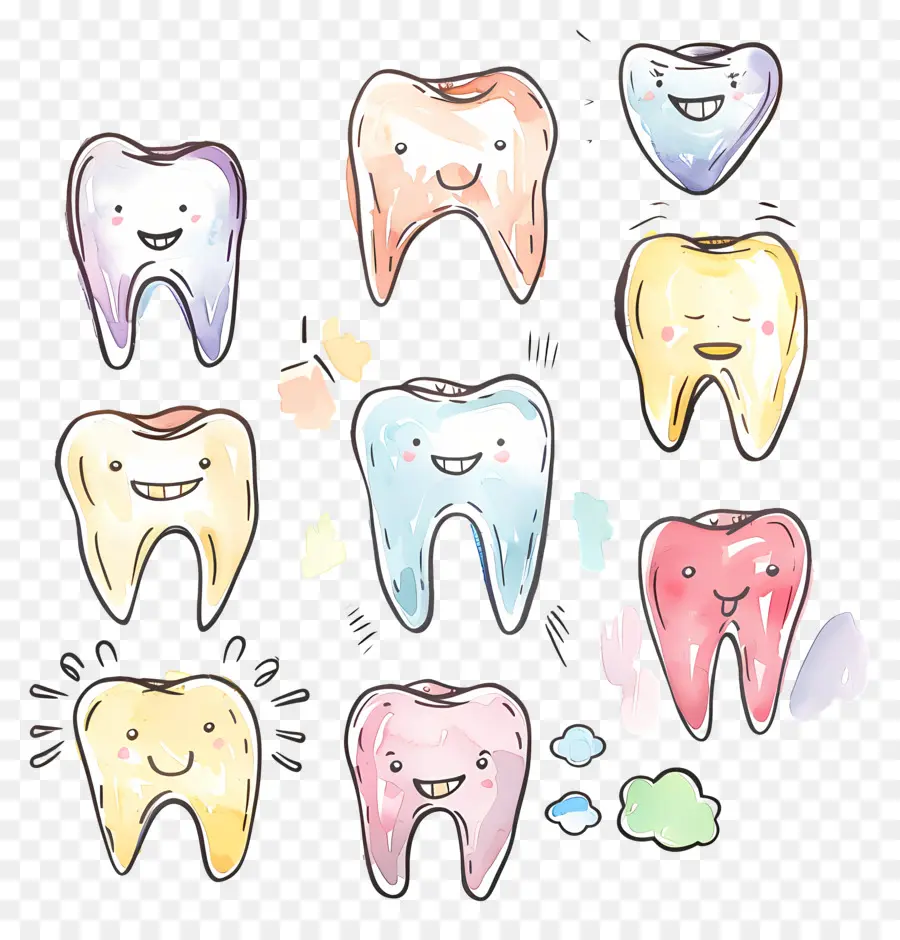 Los Dientes，De Dibujos Animados De Los Dientes PNG