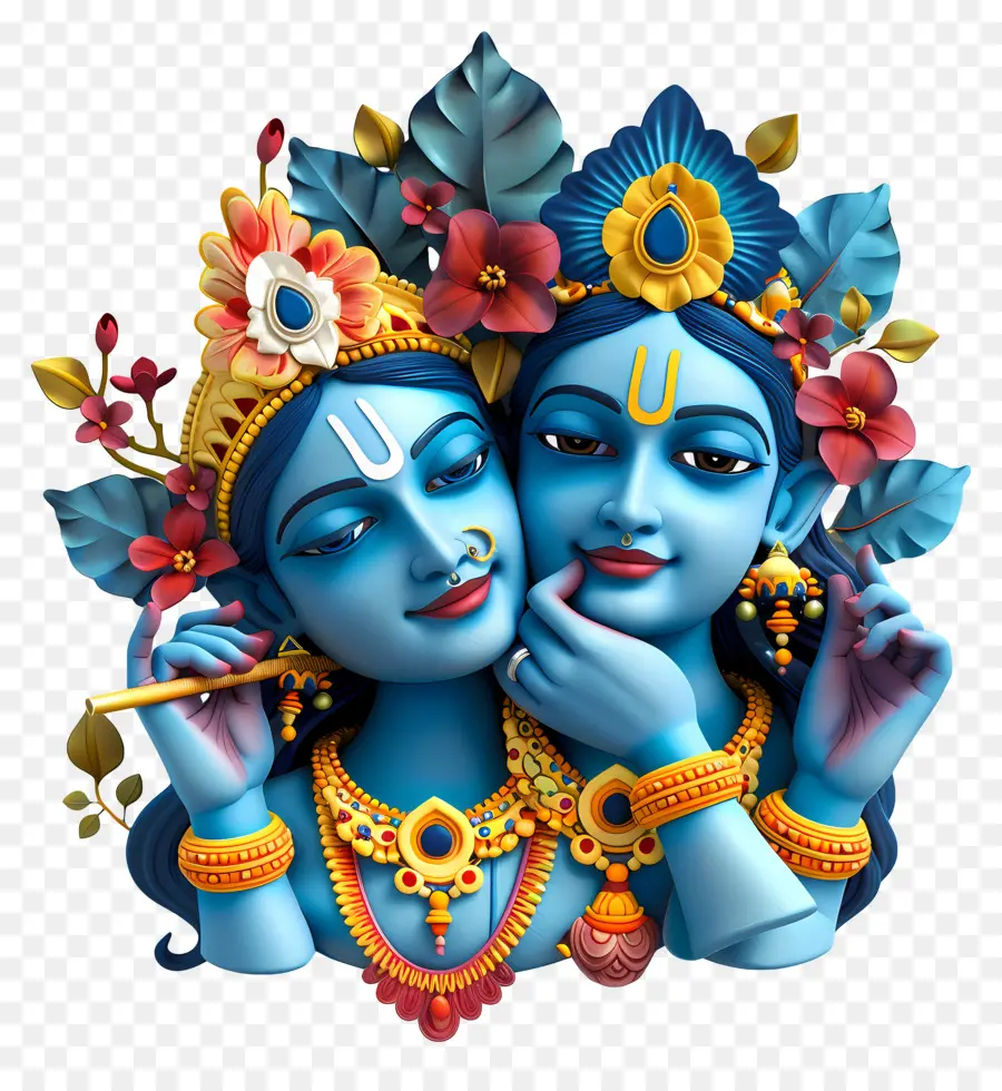 Radha Krishna，El Señor Vishnu PNG