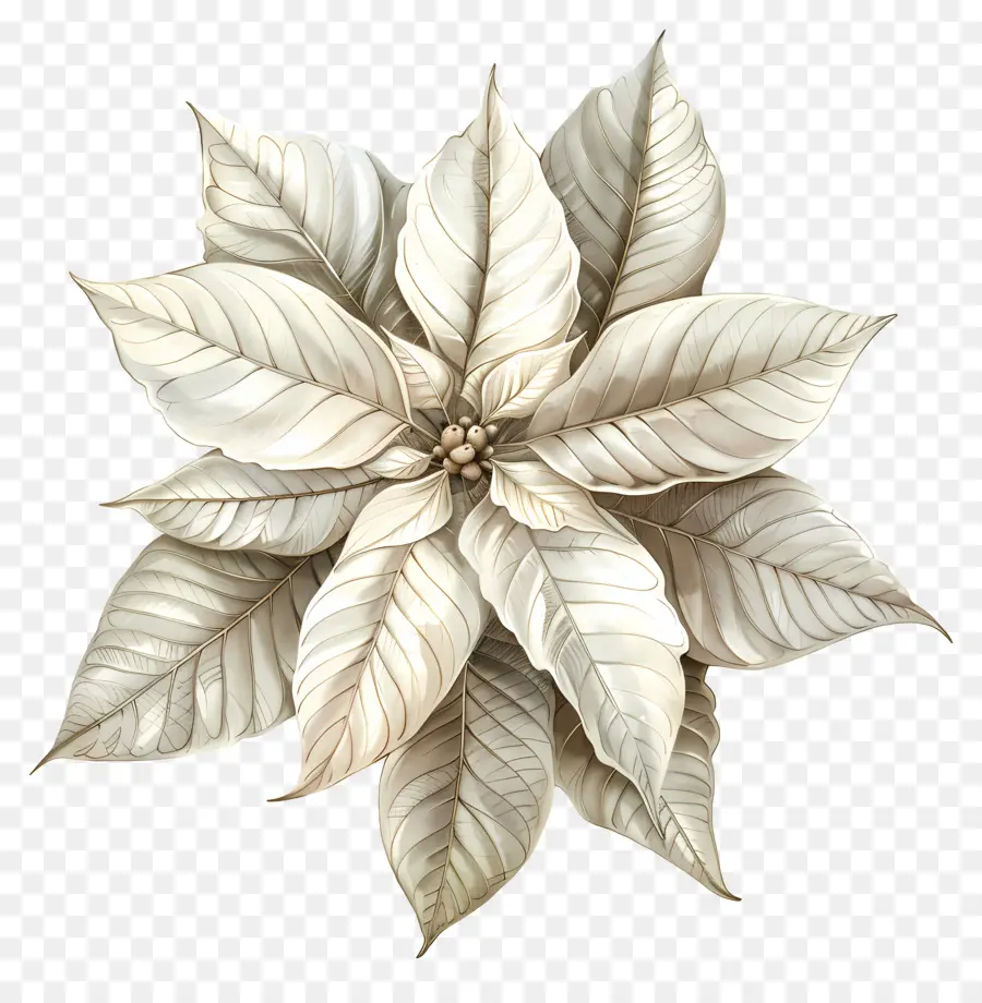 La Flor De Pascua，Flor Blanca PNG