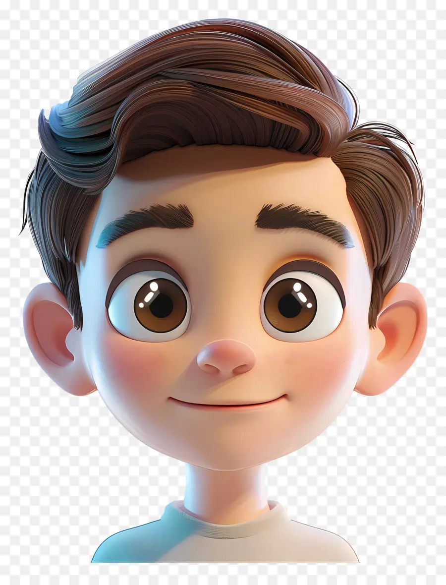 Dibujos Animados Niño De Cara，Personaje De Dibujos Animados PNG