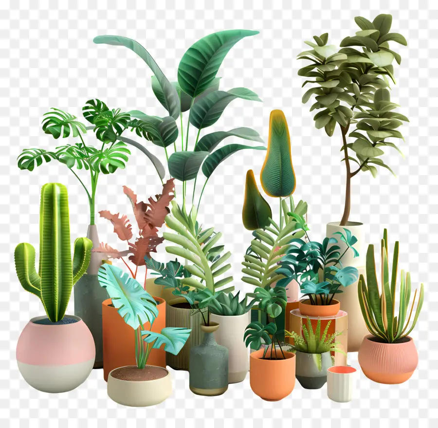 Plantas Estéticas，Las Plantas En Maceta PNG