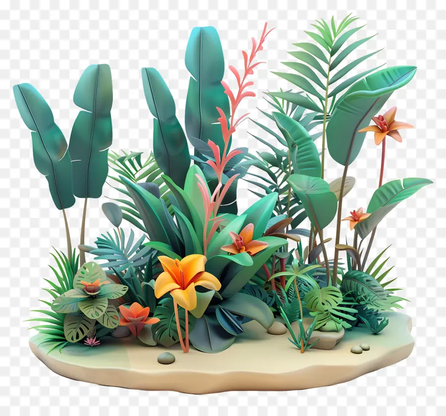 Plantas Tropicales，Paisaje Tropical PNG