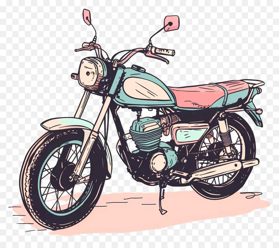 Motocicleta，Vintage De La Motocicleta PNG