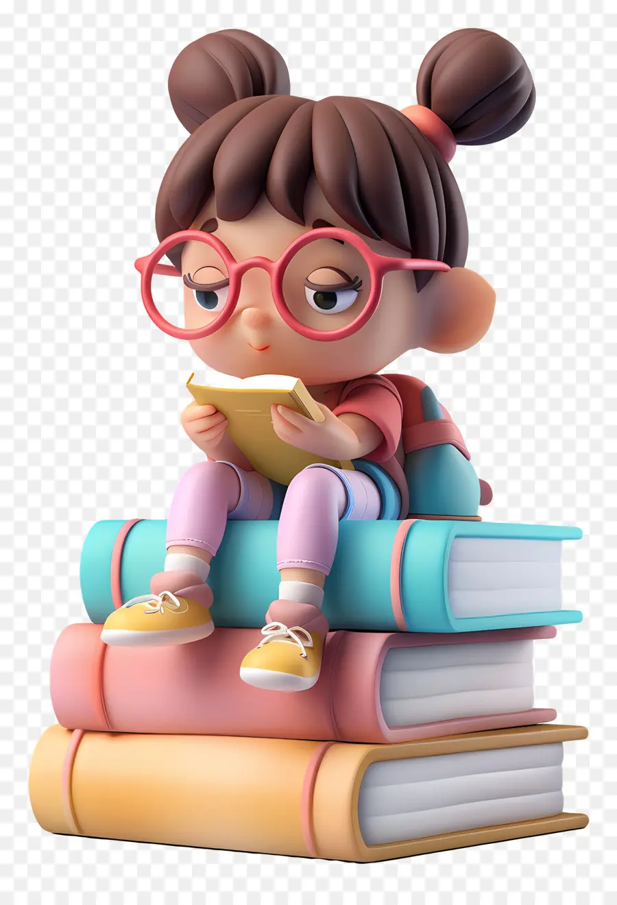 La Lectura De Libros，Personaje De Dibujos Animados PNG