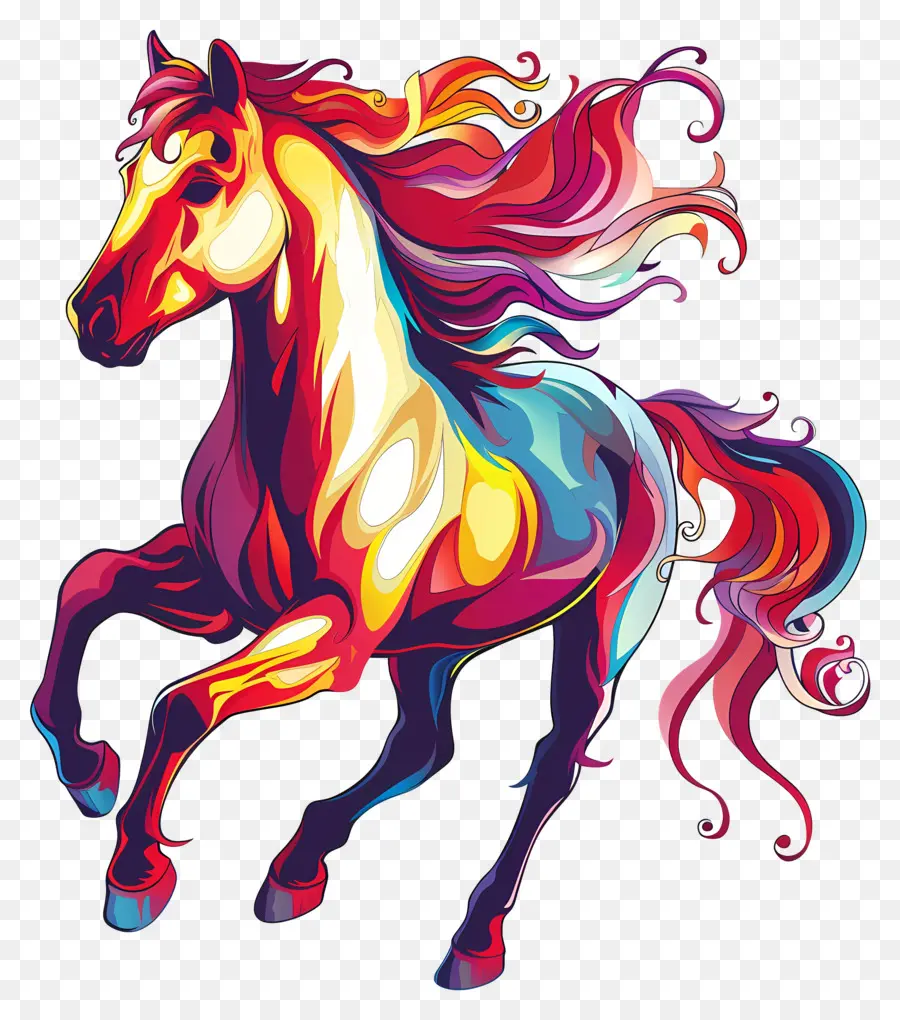 Caballo，Caballo Colorido PNG