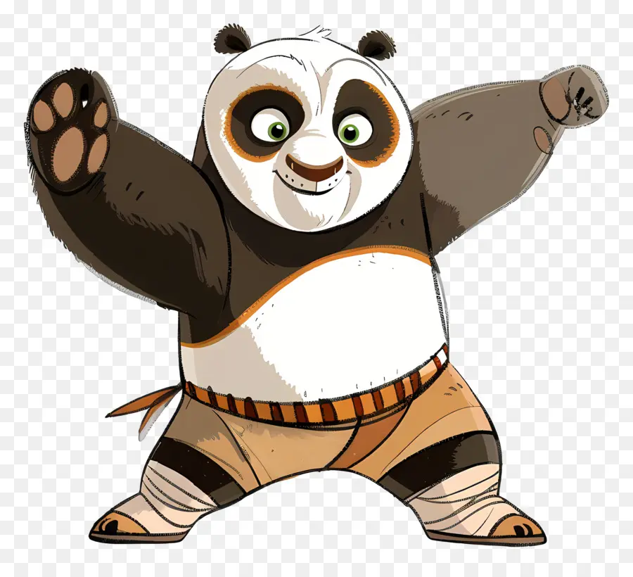 Kung Fu Panda，De Dibujos Animados Panda PNG