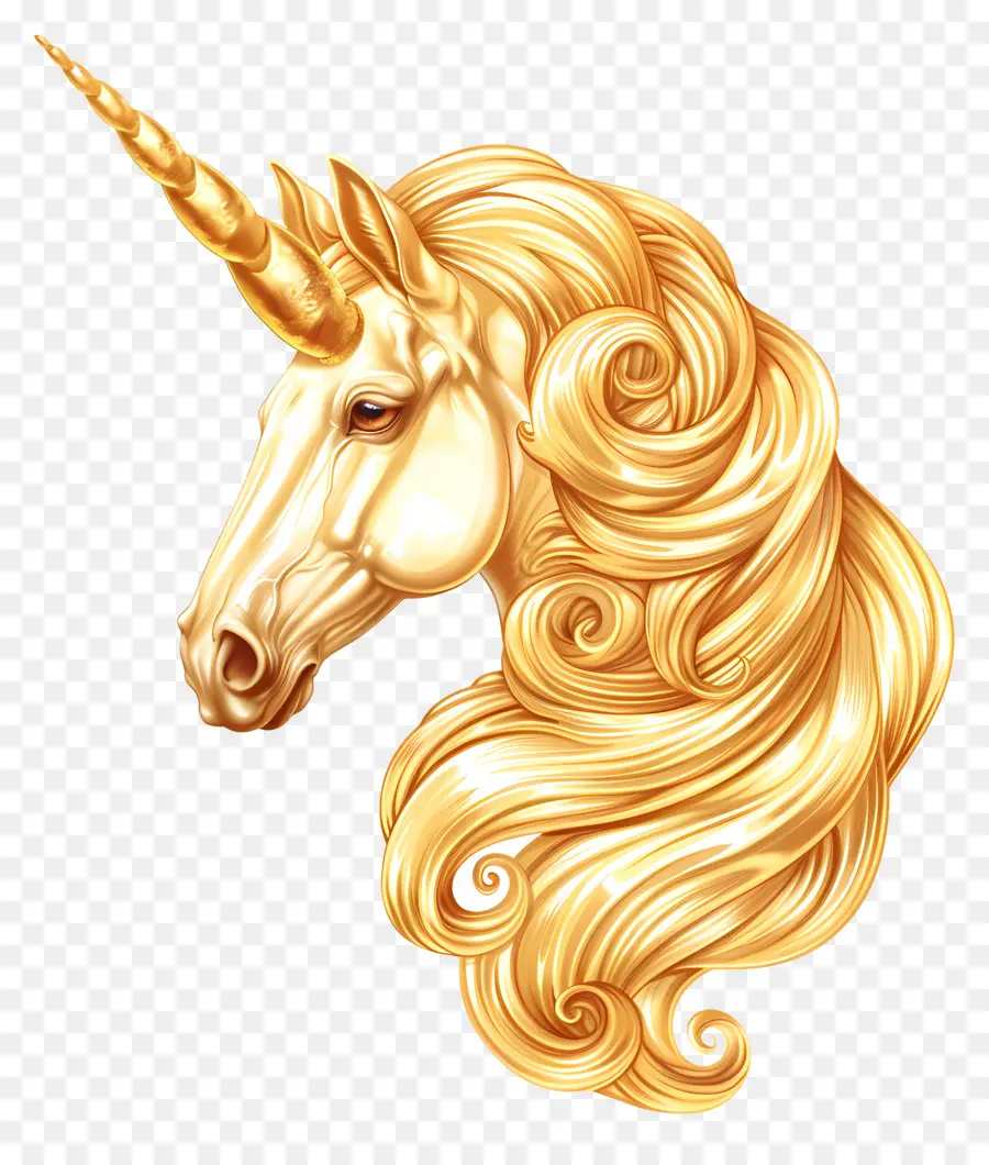 Born De Unicornio De Oro，Oro Unicornio PNG