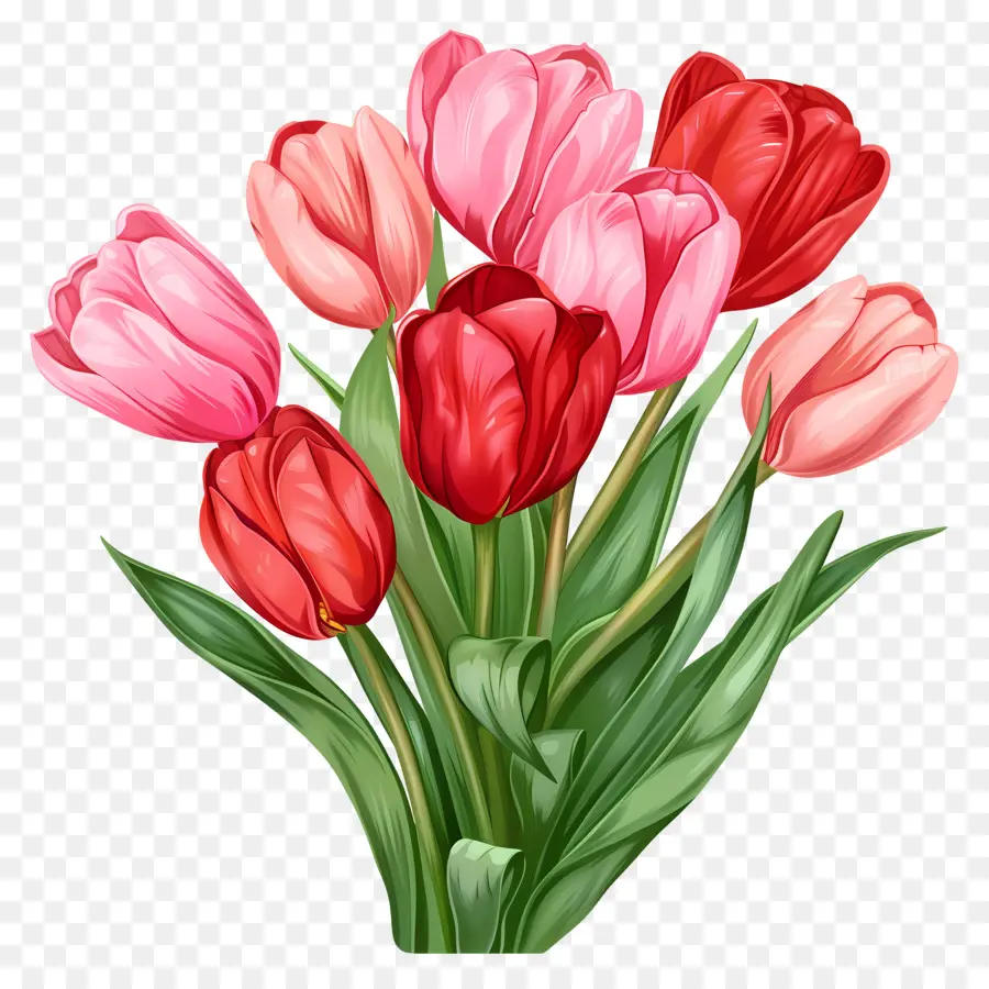 Tulipanes，Primavera PNG