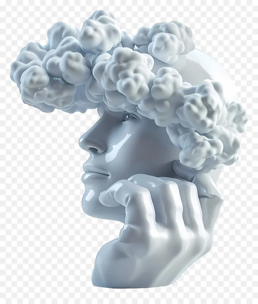 Pensamiento，Estatua PNG