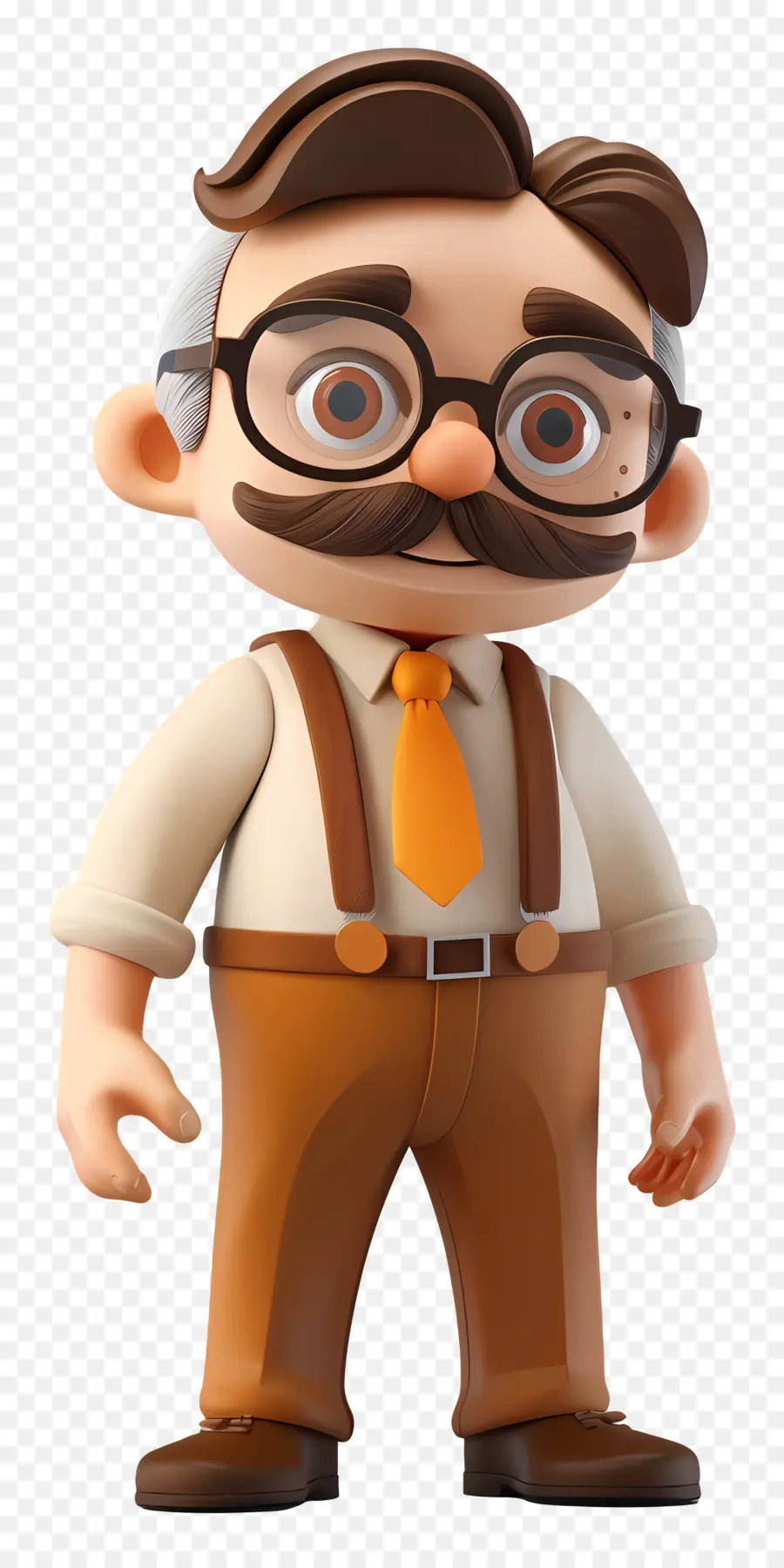 Profesor De Dibujos Animados 3d，Hombre Animado PNG