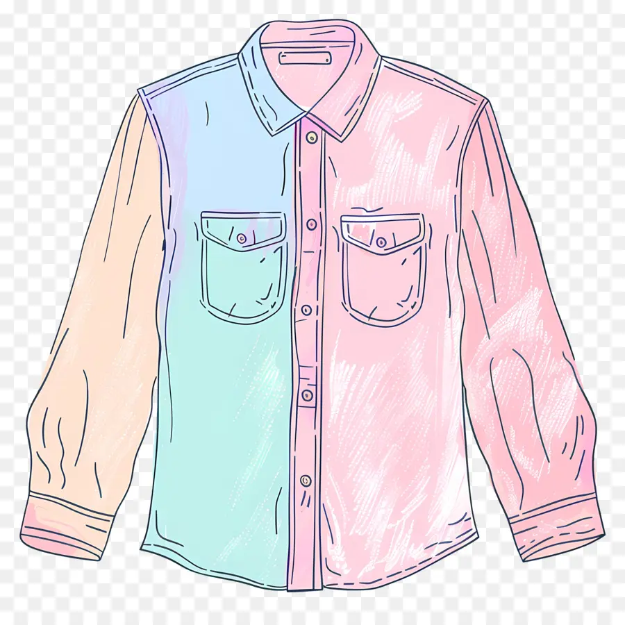 Camisa，Camisa Pastel PNG