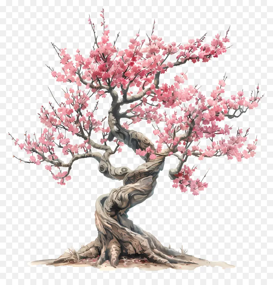 árbol De Sakura，De Los Cerezos En Flor PNG