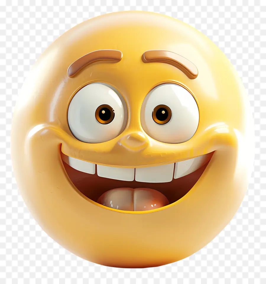 Cara De Dibujos Animados，Emojicon PNG