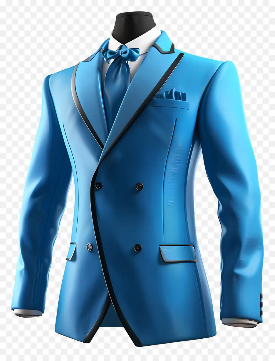 Ropa Formal Azul，Traje Azul PNG