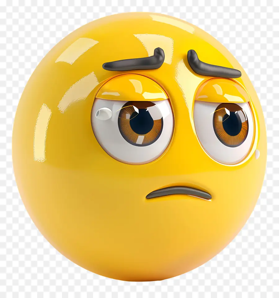 Cara De Dibujos Animados，Emoticono Triste PNG