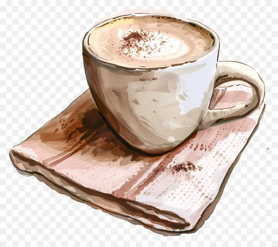 Capuchino，Chocolate Caliente PNG