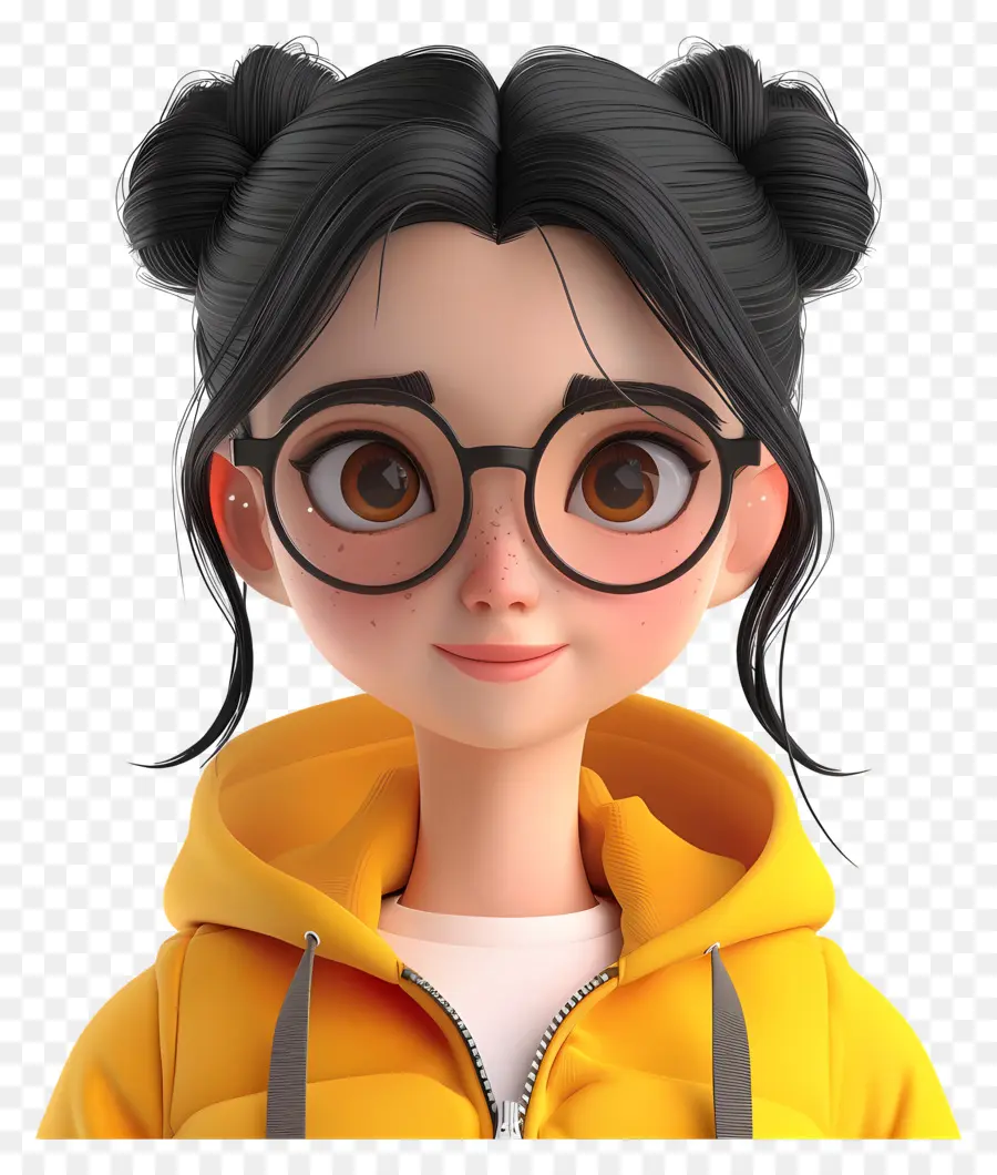 Chica De Dibujos Animados 3d，Mujer PNG