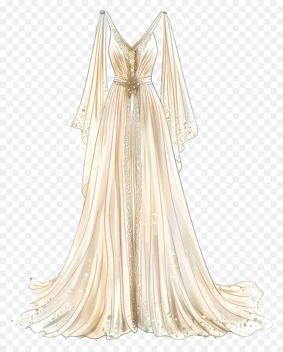 Vestido De Novia Boho，Vestido Blanco PNG