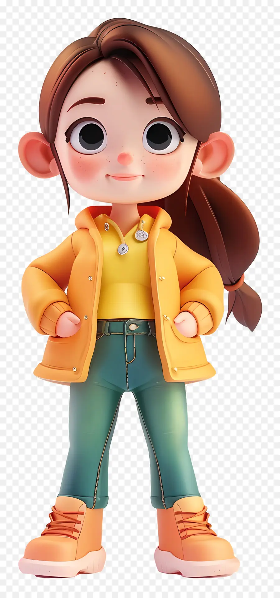 Chica De Dibujos Animados 3d，Niña PNG