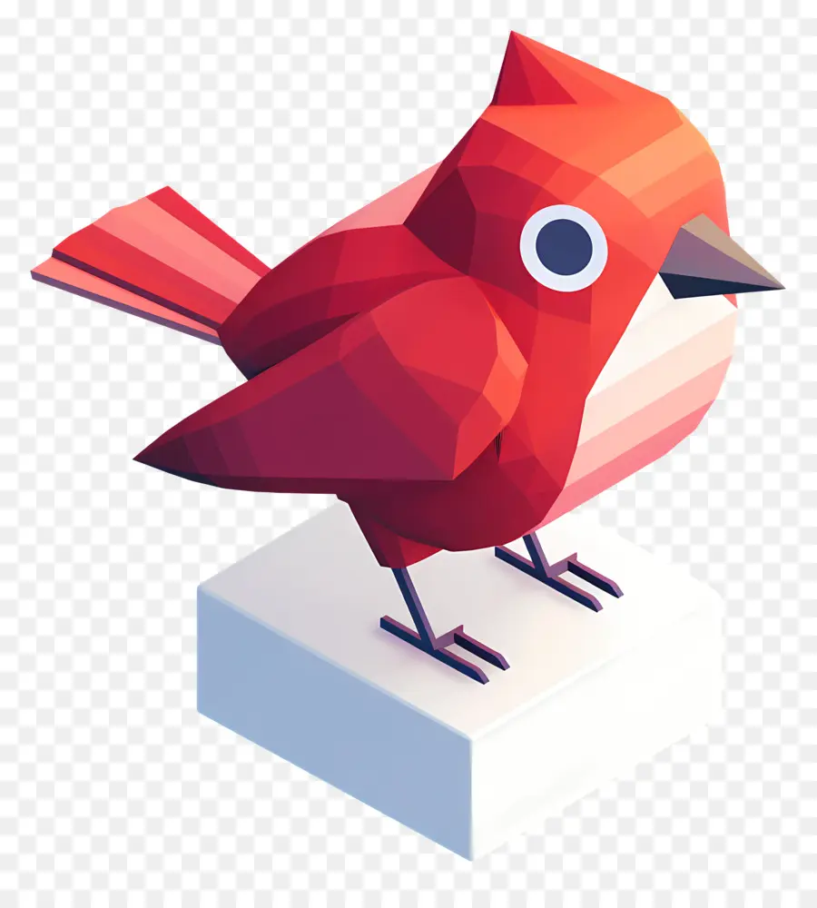 Rojo Flappy Bird，Pájaro Poli Bajo PNG