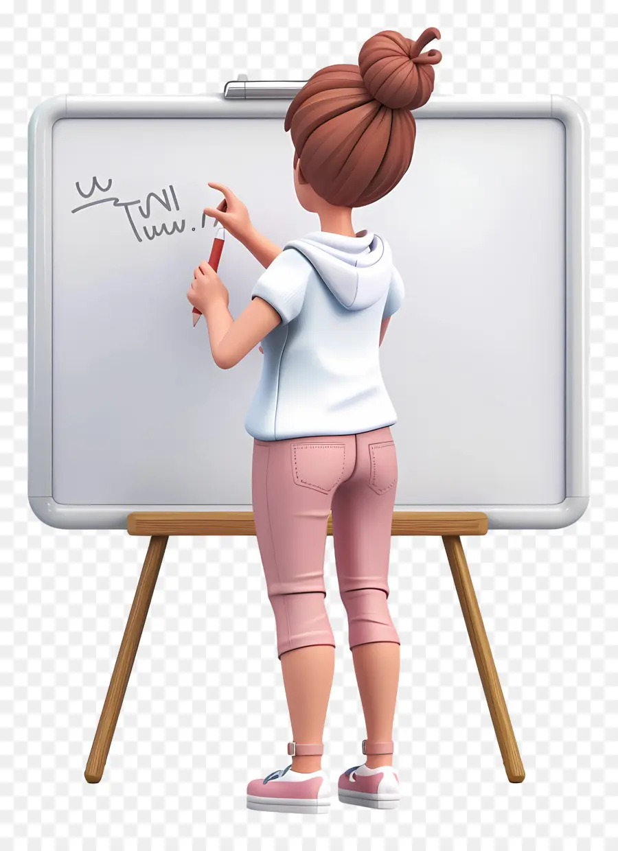 Profesor De Dibujos Animados 3d，Mujer PNG